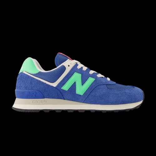 New Balance 574 Blue Agate Lime Leaf