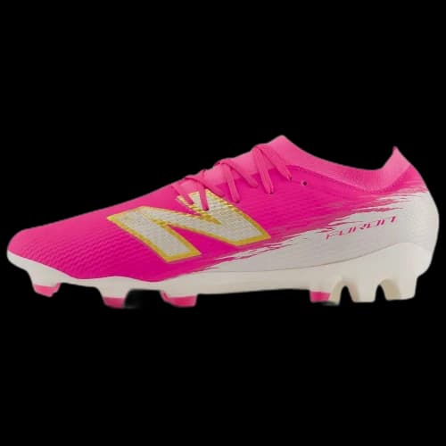 New Balance Furon Team FG V8 'Pink Heat Sea Salt Gold Metallic'