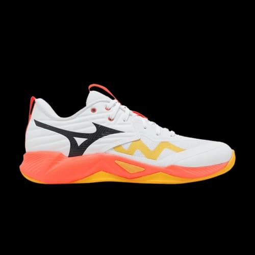 Mizuno Wave Momentum Pro White Fiery Coral 2 Citrus