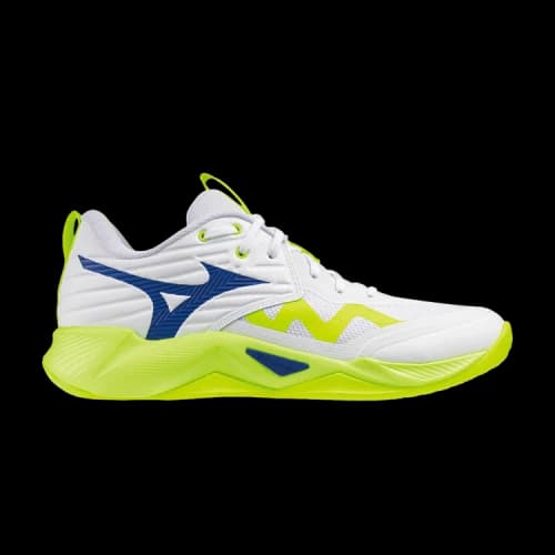 Mizuno Wave Momentum Pro White Lightning Yellow Dazzling Blue
