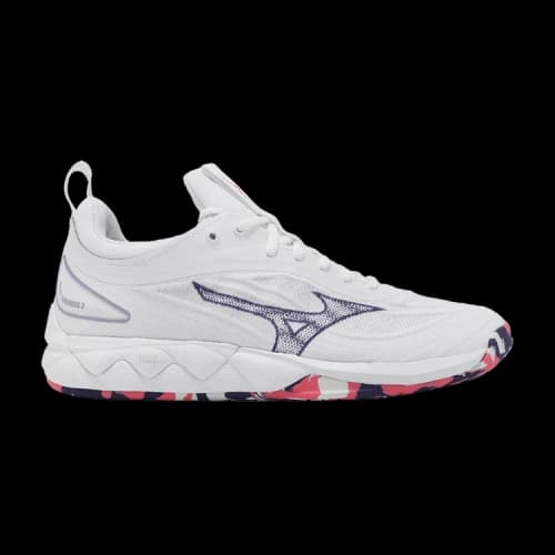 Mizuno Wave Luminous 3 White Violet Indigo Camellia Rose (Women's)