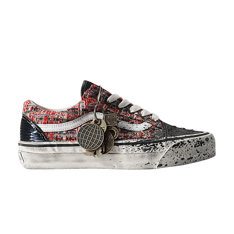 Vans Premium Old Skool Charms Red Black