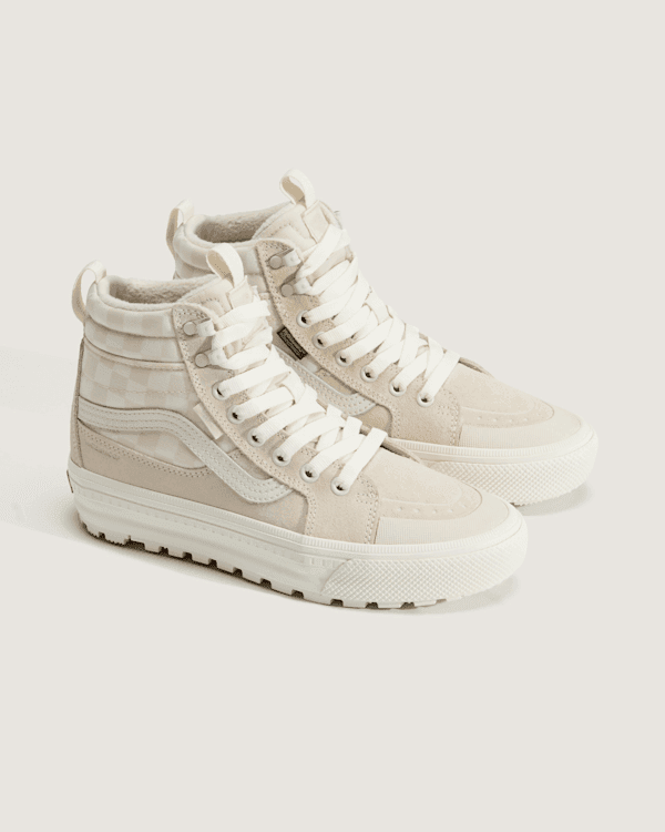 Vans Sk8-Hi Waterproof Insulated 'Checkerboard Turtledove White'