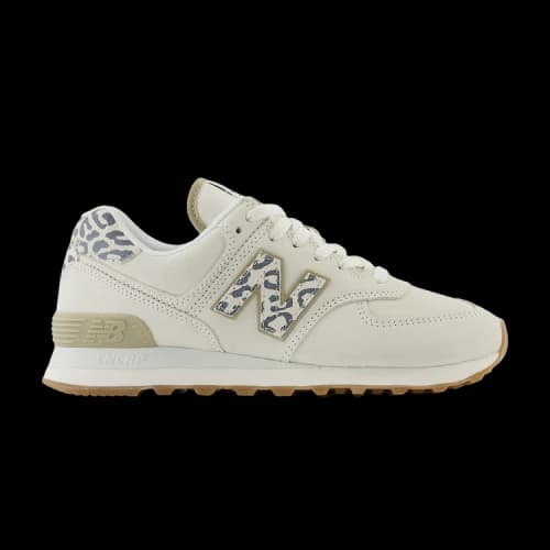 New Balance 574 Sea Salt Leopard Gum (Women's)