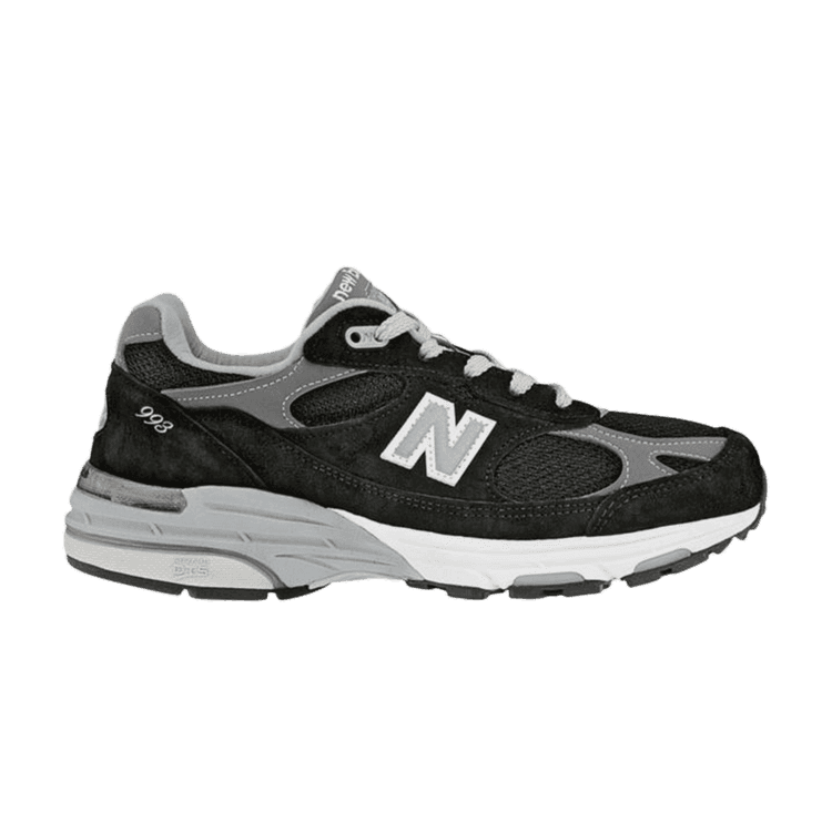 New Balance 993 MiUSA Black Grey (Women's)