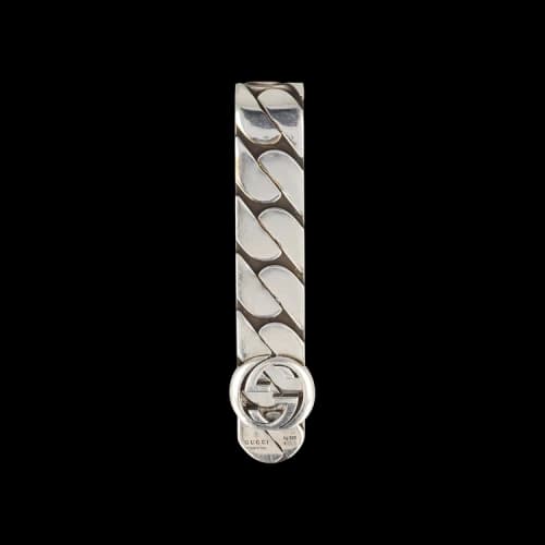 Gucci Interlocking G Money Clip Silver