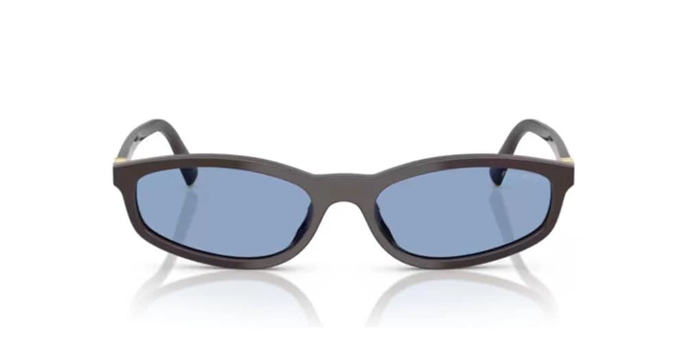 Miu Miu Miu Gafas De Sol Mujer Marrón Ovaladas Azul 54mm