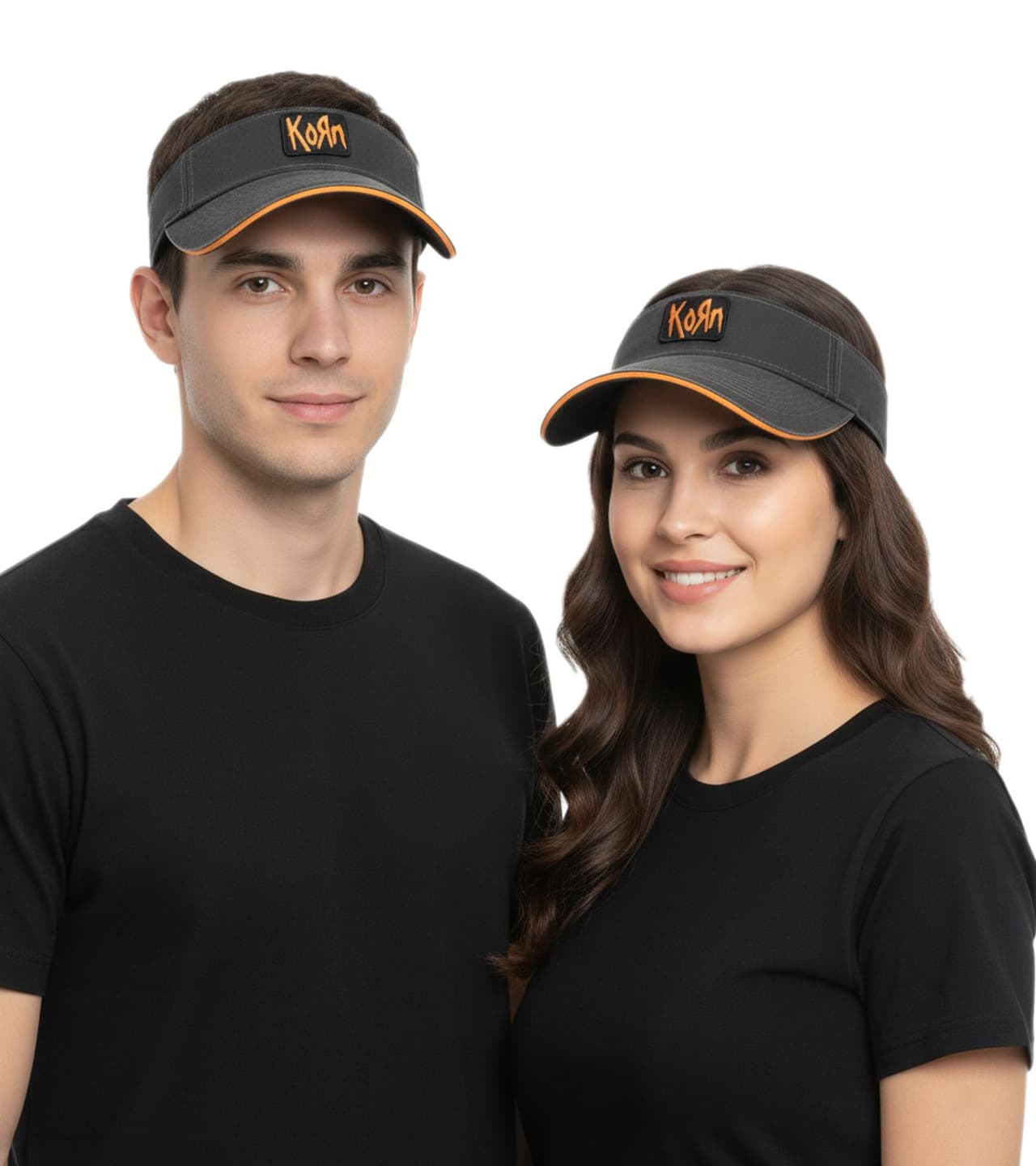 Bio-Domes Headgear Gorra unisex Korn con visera, banda metálica y logo bordado, de algodón, 1134KRN, gris