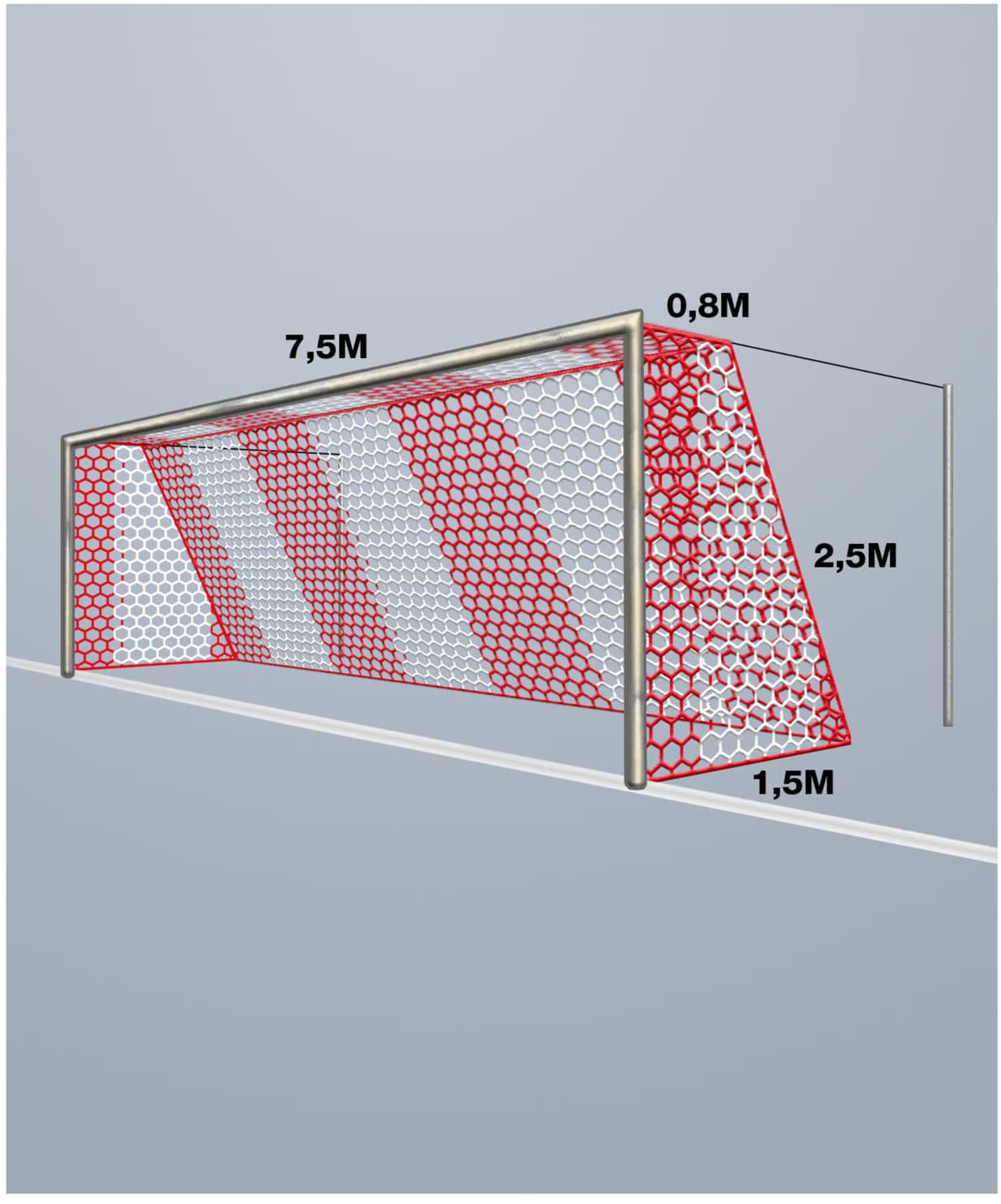 Cawila Tornetz 4MM HEX120 7,5x2,5m 0,8x1,5m RotW