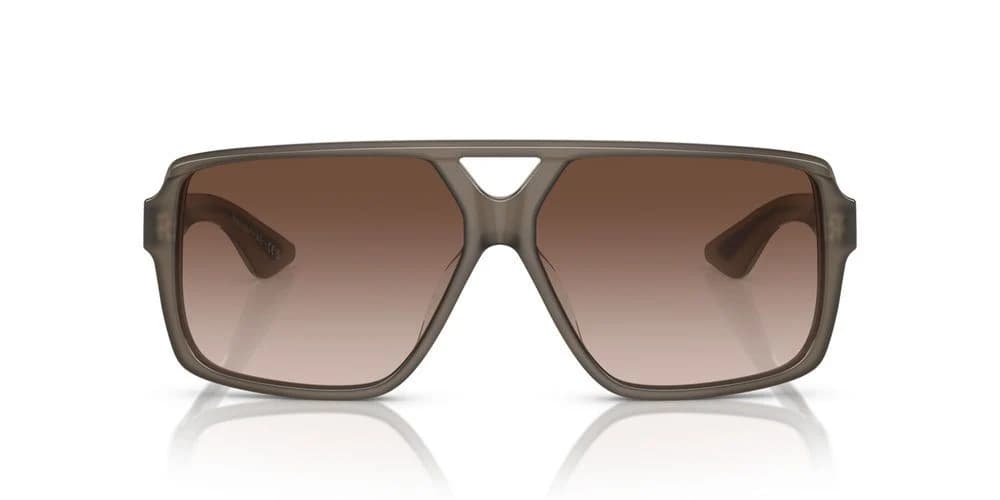 Oliver Peoples Ov Gafas De Sol Unisex Gris Geométrico Marrón 60mm