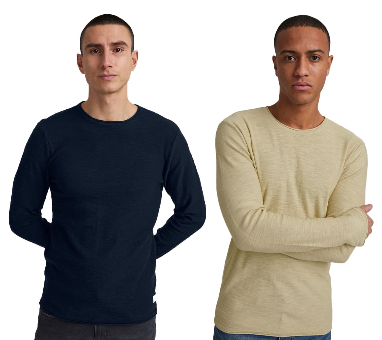 11 Project Jersey clásico de punto fino con cuello redondo para hombre de PRFriko (20714436ME) Gris o Azul