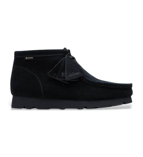 Clarks Botines De Piel Wallabeebt GTX Negro