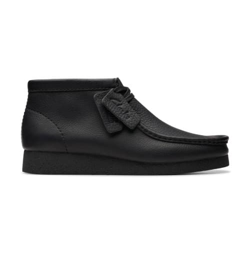 Clarks Botines De Piel Wallabeeevo Negro