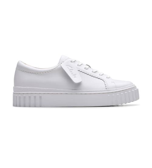 Clarks Zapatillas De Piel Mayhill Walk Blanco