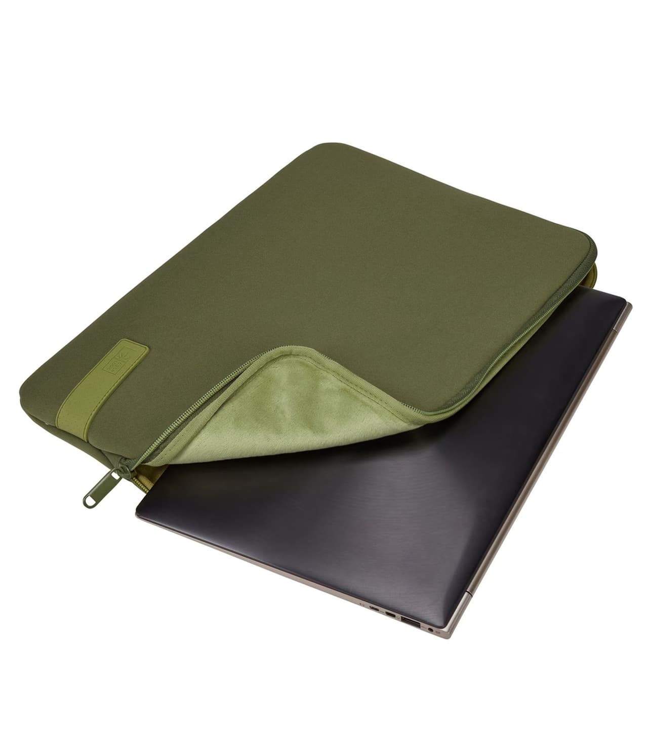 Case Logic Funda para portátil Reflect de alta calidad con espuma viscoelástica, funda para portátil de 14 pulgadas, Verde Oliva