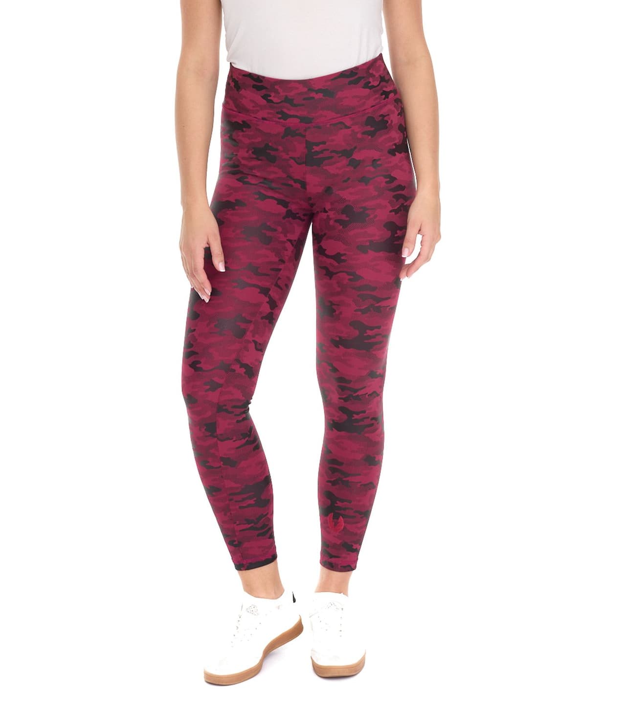 Rockupy Leggings deportivos de moda para mujer con efecto camuflaje, pantalones de entrenamiento morado/negro