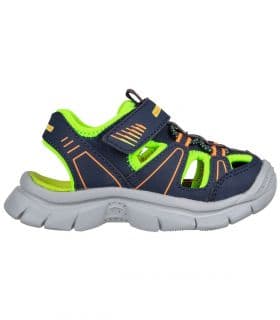 Skechers Sandalias Relix Valder Niños Navy Lime
