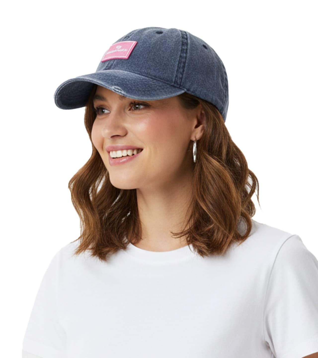 Zwillingsherz Gorra de béisbol clásica básica con parche del logo, de algodón, visera ajustable, Azul marino