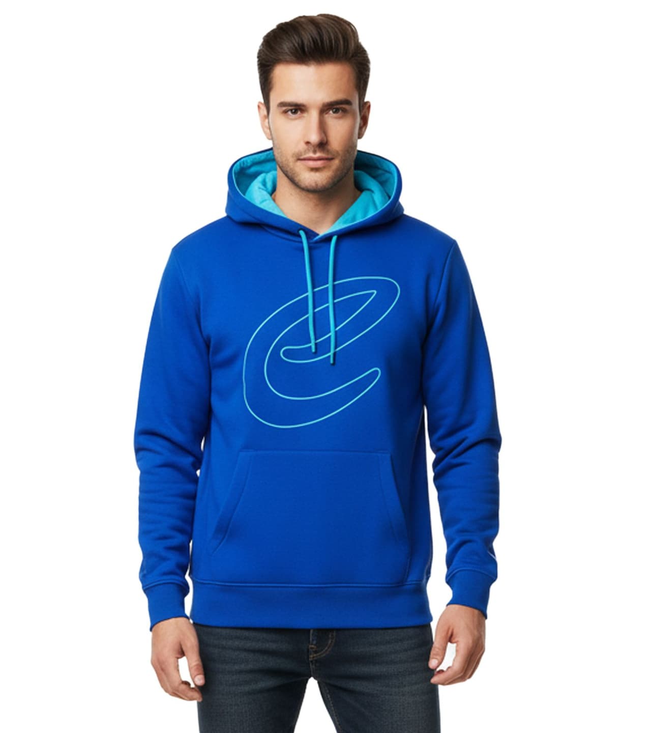 Formula E Sudadera con capucha y manga larga para hombre de Azul claro