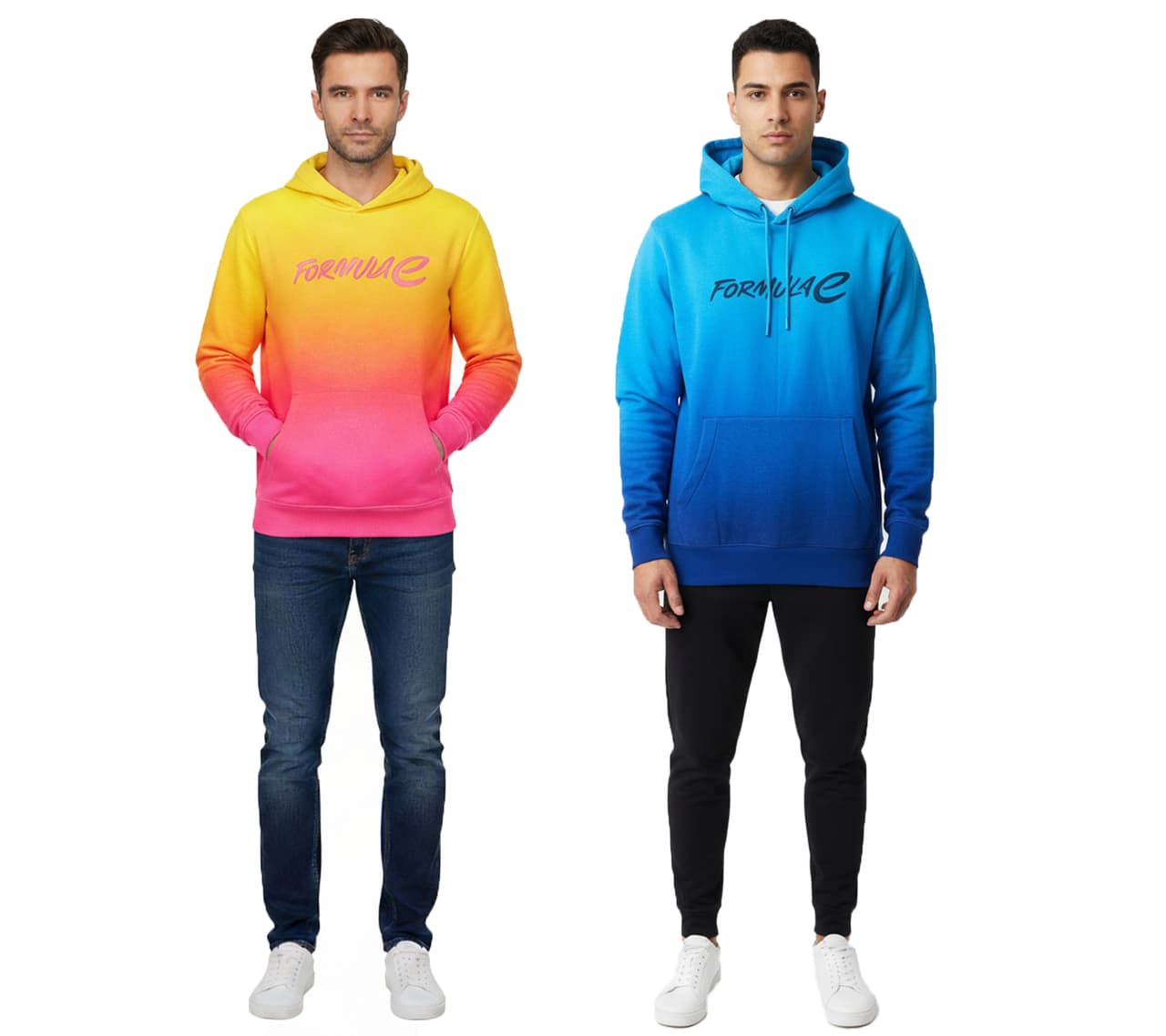Formula E Sudadera con capucha, sudadera con capucha, sudadera deportiva y camiseta de manga larga de algodón para hombre Amarillo/Rosa o Azul