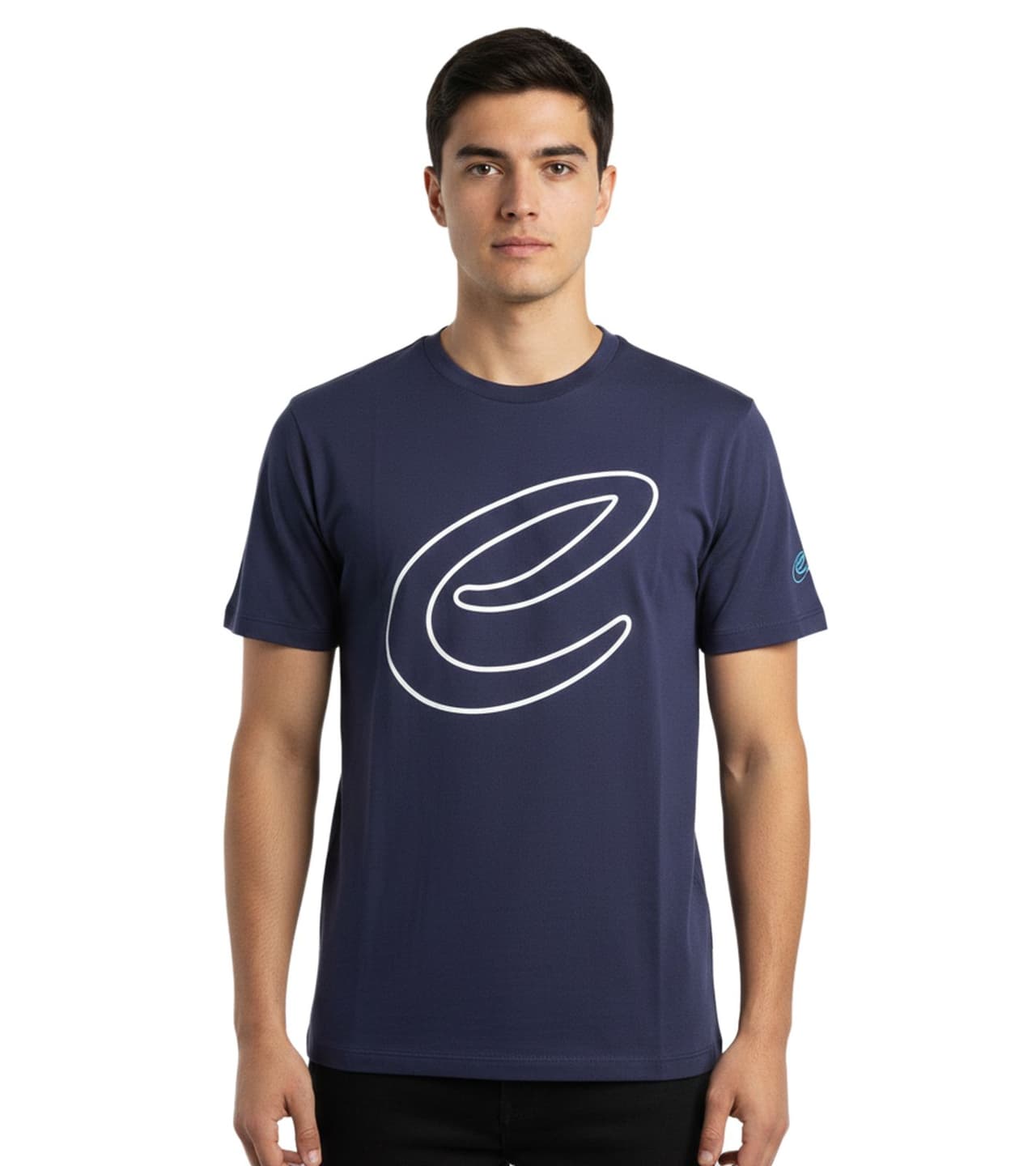 Formula E Elegante camiseta de para hombre, de algodón con logo de ideal para el verano, estilo automovilístico, 001, azul marino