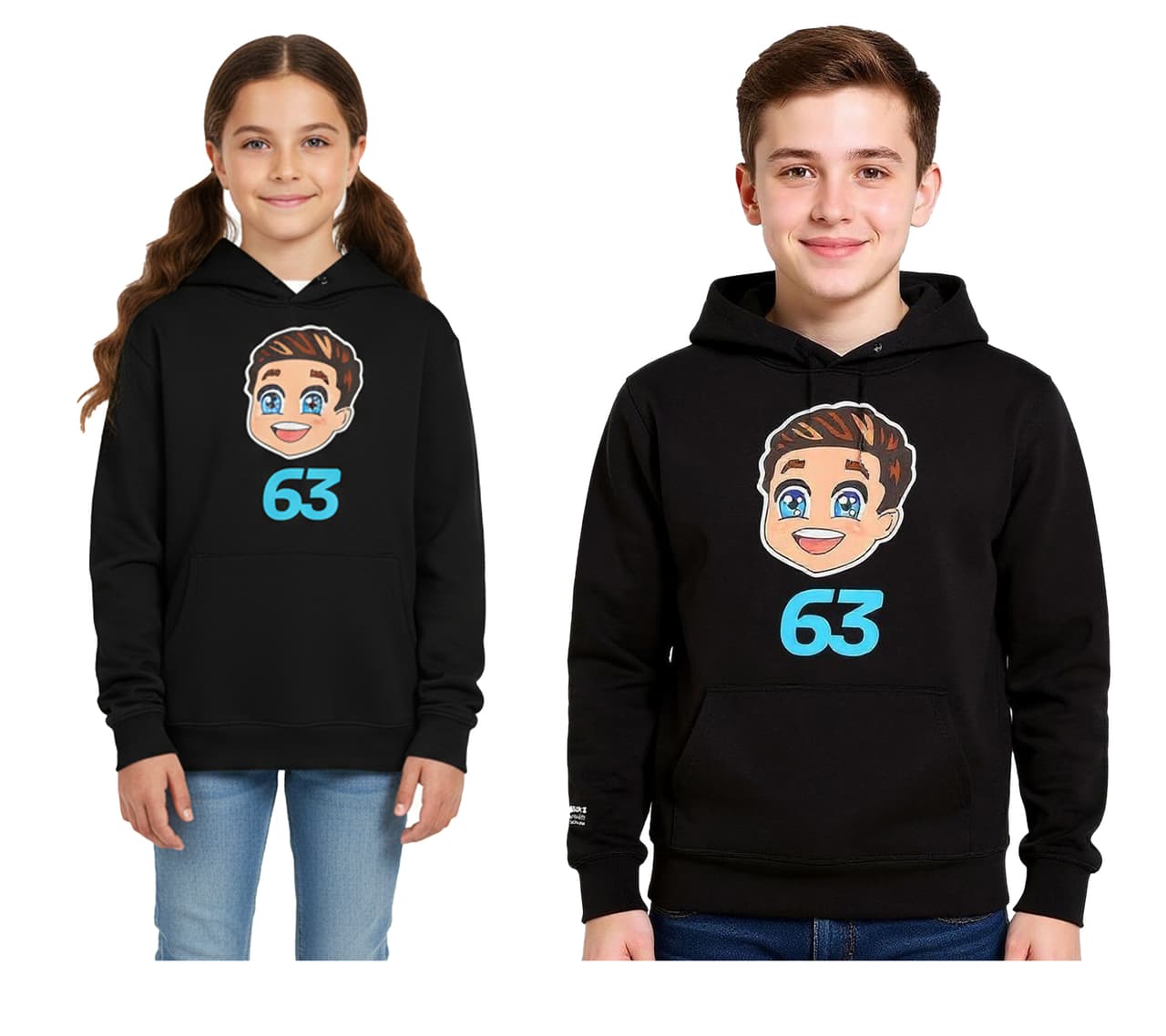 Mercedes-Benz Sudadera con capucha AMG Petronas F1 George Russell para niños y niñas, Fórmula 1 Negra