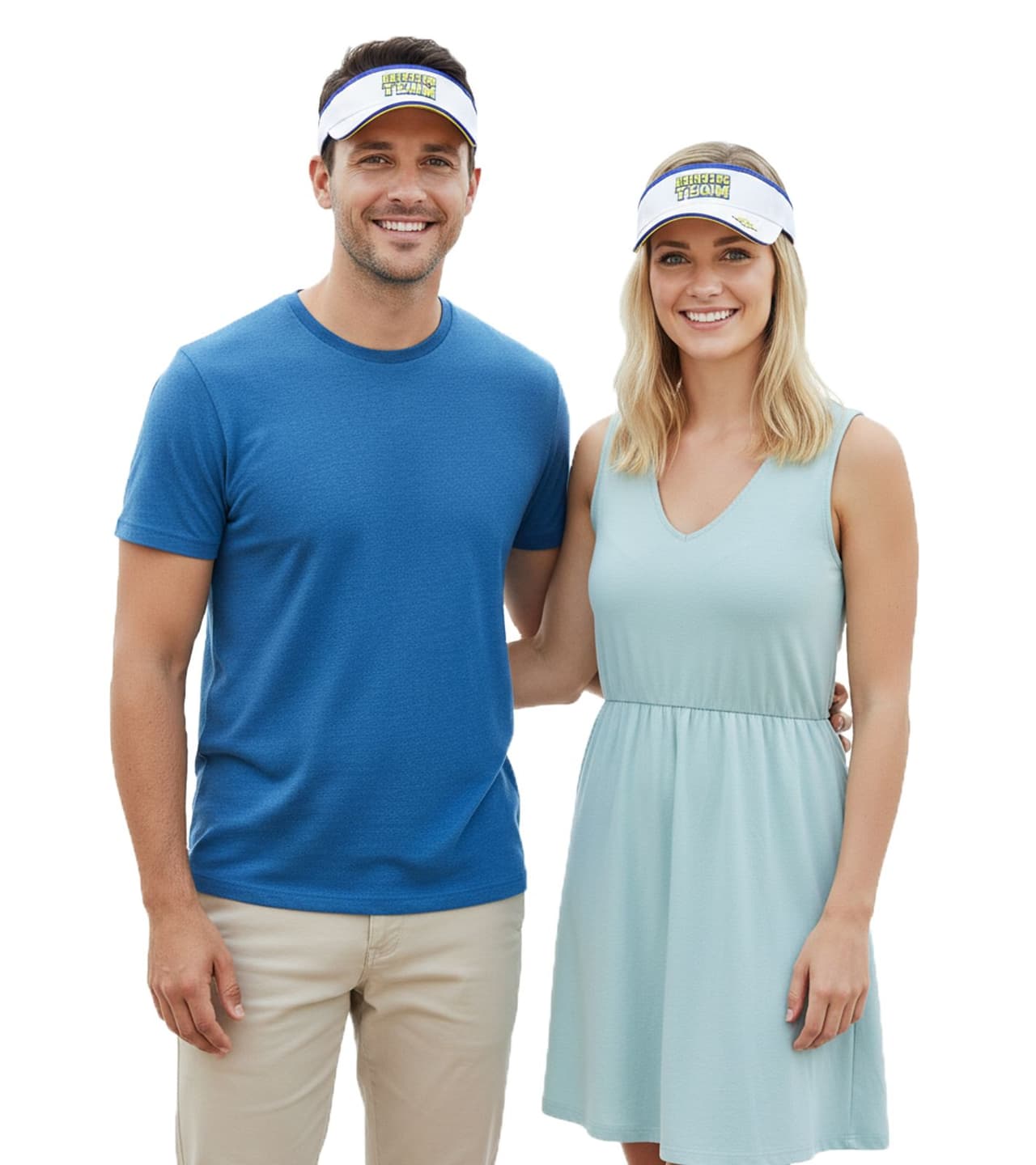 Bio-Domes Headgear Gorra unisex con visera Drinking Team, elegante gorra de algodón, accesorio para fiestas, Blanco
