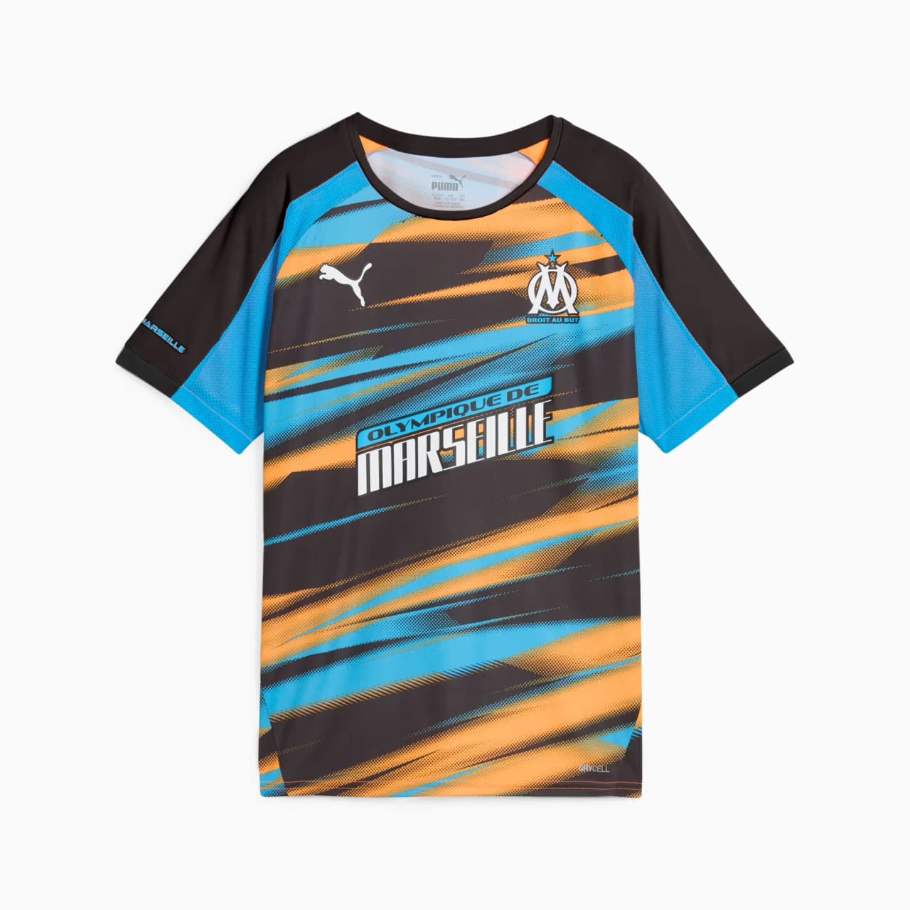 PUMA Maillot OM Faster Training Junior 2025 Bleu/Orange