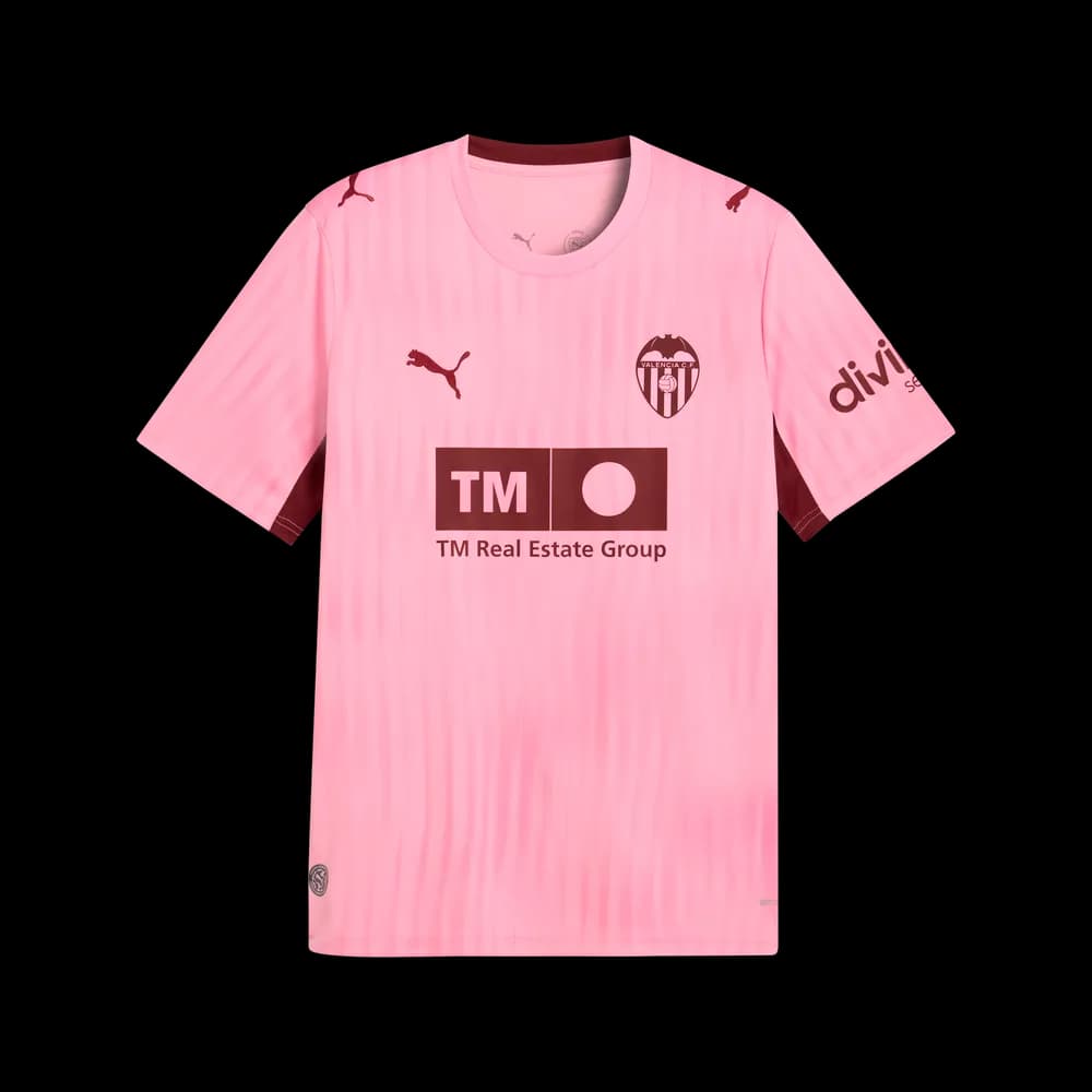 PUMA Maillot Third Valencia CF Homme Rose Rouge