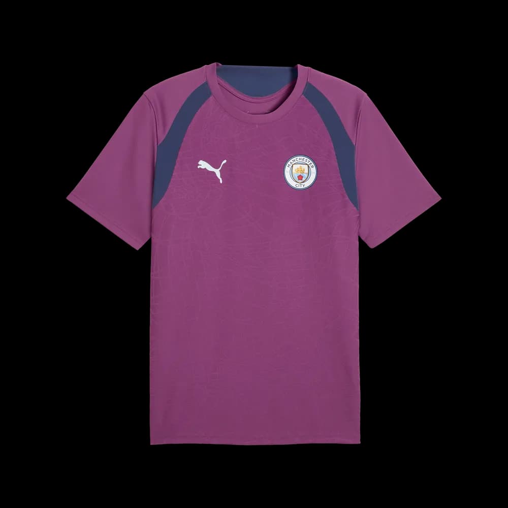 PUMA Maillot Entraînement Manchester City Homme Bordeaux Bleu