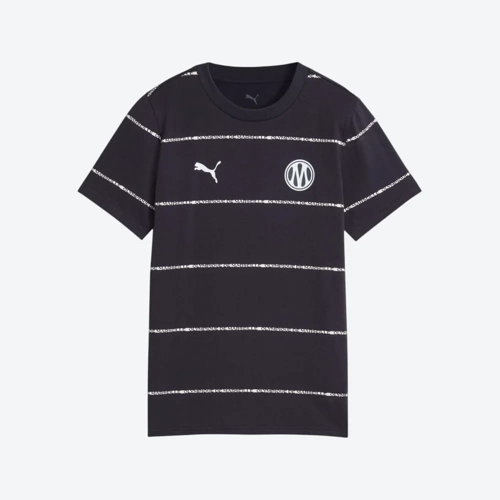 PUMA T-Shirt OM Culture Enfant Bleu Marine Blanc