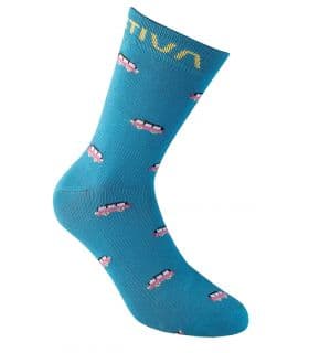 La Sportiva Calcetines Outdoor Fun Blue Pink