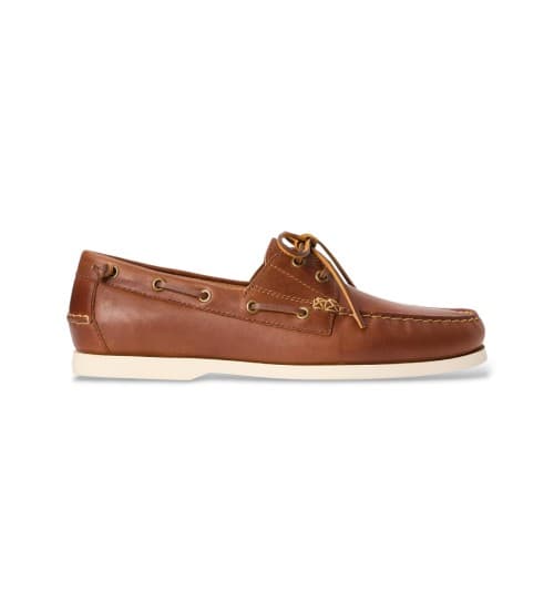 Polo Ralph Lauren Náuticos De Piel Merton Con Bloques Marrón