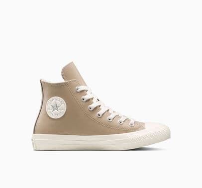 Converse Chuck Taylor All Star Leather + Fuzzy-Lining Vintage Cargo/Egret/Egret