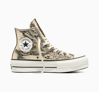 Converse Chuck Taylor All Star Lift Platform Metallic Crackle Metallic Gold/Vintage White