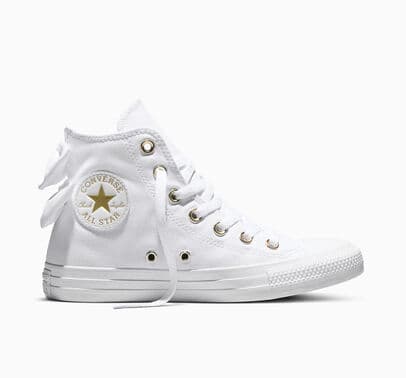 Converse Chuck Taylor All Star Satin Bows White/White/Light Gold
