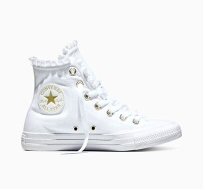Converse Chuck Taylor All Star Frills White/Metallic Light Gold