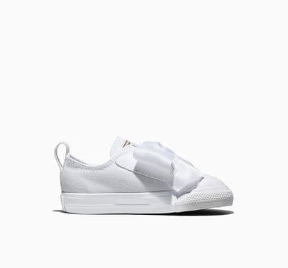 Converse Chuck Taylor All Star Satin Bow Easy-On White/White/Gold