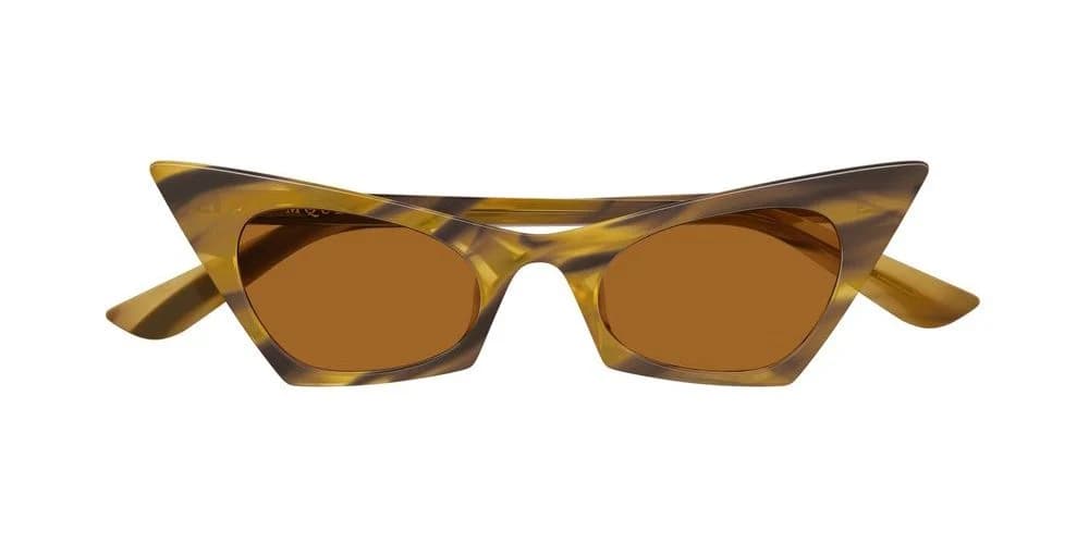 Alexander McQueen Gafas De Sol Mujer Marrón Ojo De Gato Marrón 48mm