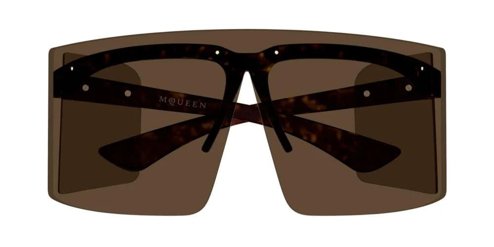 Alexander McQueen Gafas De Sol Unisex Habano Montura Ancha Marrón 99mm