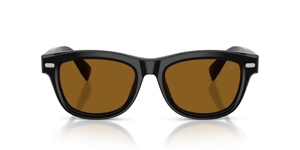 Brunello Cucinelli Bc Gafas De Sol Hombre Negro Pantos Marrón 53mm