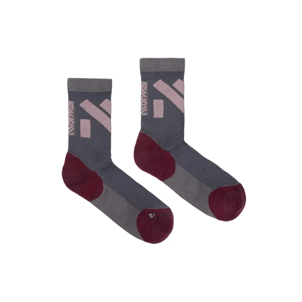 Nnormal calcetines Race Gris/ Burdeos