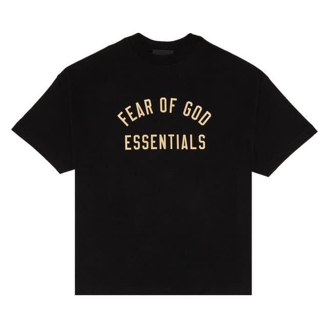 Fear of God Essentials Jersey Crewneck Tee Black 3