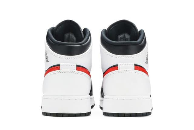 Jordan 1 Mid White Black Chile Red (GS) 6