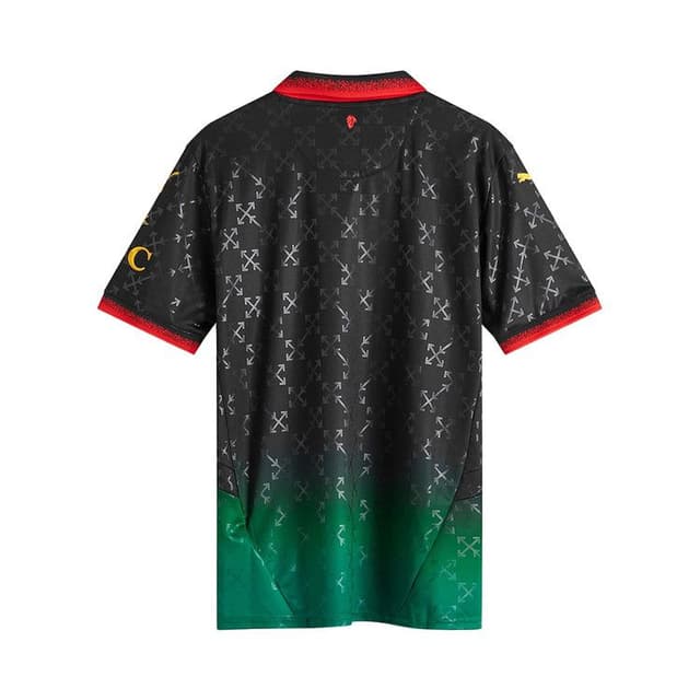 OFF-WHITE x Puma AC Milan Replica Jersey Black 3