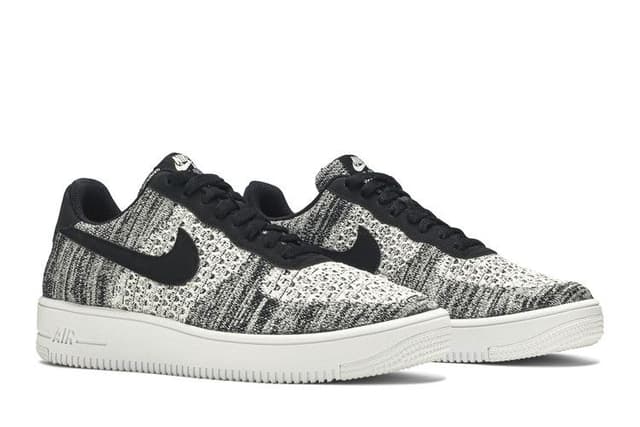 Nike Air Force 1 Flyknit 2 Black Pure Platinum 8