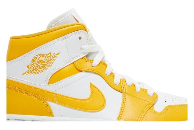 Jordan 1 Mid White University Gold (Women's) 2