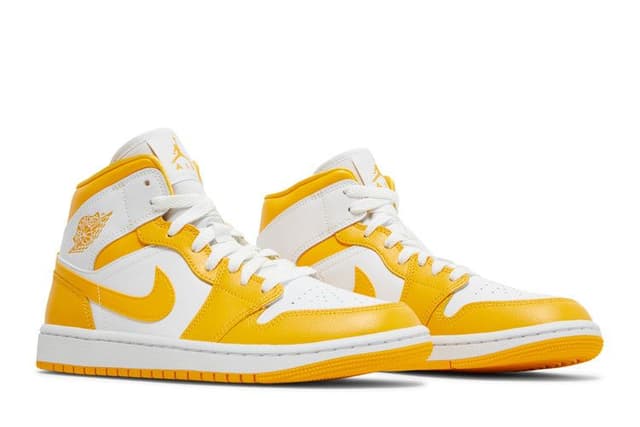 Jordan 1 Mid White University Gold (Women's) 8