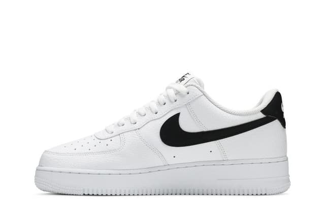 Nike Air Force 1 Low '07 White Black Pebbled Leather 3