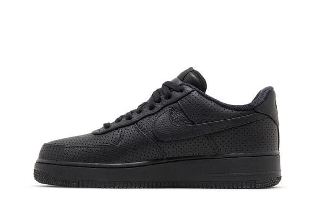 Nike Air Force 1 Low SP Triple Black Perforated 3
